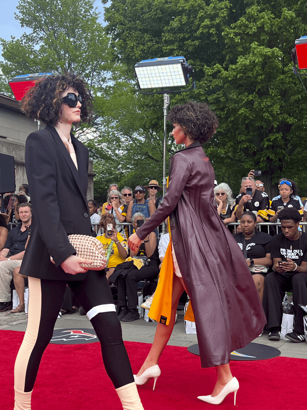 framesi Hair Looks complementing the fashion at From Our Runway to Yours A Black & Gold Welcome NFL Draft 2026 Fashion Show